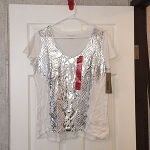 NWT DKNY scoop neck tee *sold*